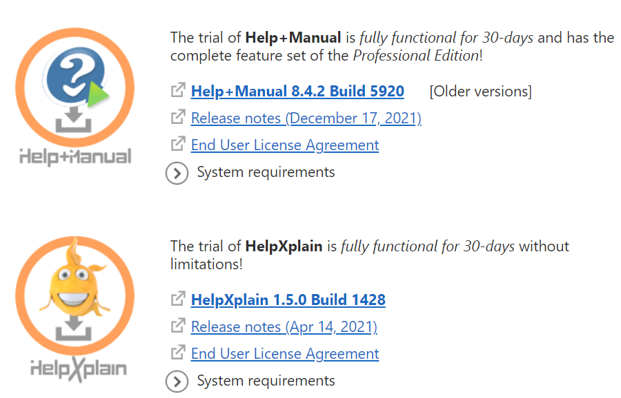 Help & Manual HelpXplain download
